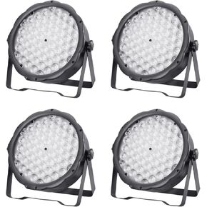 BETOPPER DJ Par Light 60 LED RGB 95W Slim Strobe Stage Wash Lighting Uplight DMX Disco Party Lights لحدث الكنيسة، عيد الميلاد، الزفاف، الأحداث المدرسية، DJ المحمول، عرض الموسيقى الحية وما إلى ذلك (4 حزم) in Kuwait