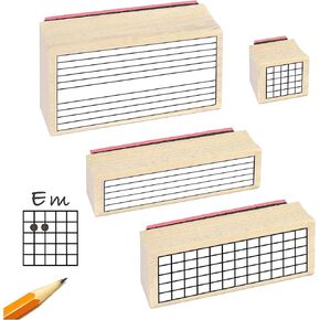 مجموعة هدايا طوابع مطاطية لمعلم الجيتار. (4 طوابع مفيدة لمخططات الأوتار والتابليت ومخططات لوحة الفريتس والموسيقى) in Kuwait