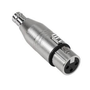 QIANRENON XLR Male to BNC Female Adaptor Converter 3Pin XLR Plug to BNC Socket Coaxial Analogue Video Connector Extended Conversion XLR/BNC, for Microphone Audio Camera RF Mixing Console