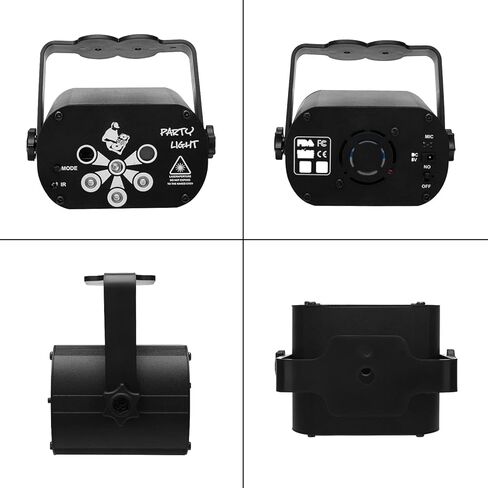 مصابيح ليزر دي جي ديسكو للحفلات من جودين، جهاز عرض LED يعمل بالصوت مع جهاز تحكم عن بعد لتزيين الكريسماس والهالوين وعيد الميلاد والزفاف والكاريوكي in Kuwait