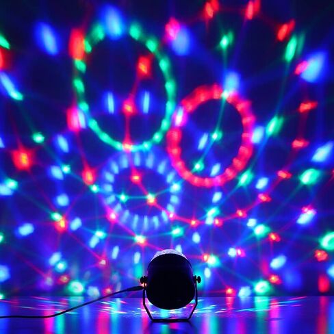 Disco Ball Party Lights Sound Activated Strobe Light with 13 ft USB Cable, Buclhoz LED Dj Stage Lighting That Sync with Music, Indoor Room Birthday Rave Outdoor Dance Show Bar Karaoke Christmas Gift in Saudi Arabia