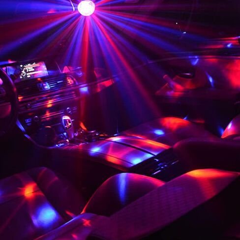 Disco Ball Party Lights Sound Activated Strobe Light with 13 ft USB Cable, Buclhoz LED Dj Stage Lighting That Sync with Music, Indoor Room Birthday Rave Outdoor Dance Show Bar Karaoke Christmas Gift in Saudi Arabia