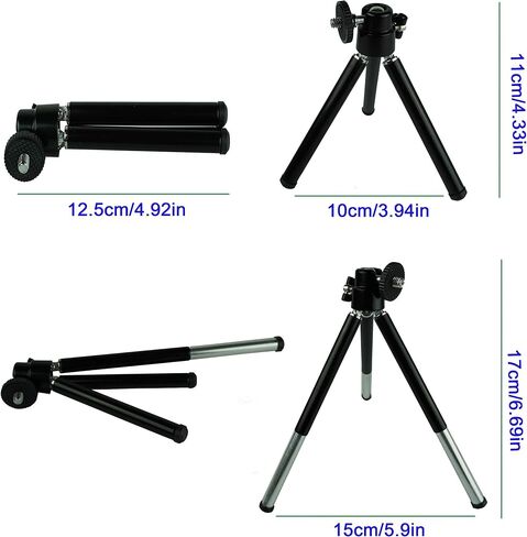 Sharelife Mini Portable RG Hypnotic Aurora Mixed Blue Star Projector Tripod USB Light مدمج 1200MA بطارية قابلة للشحن للمنزل والحفلات DJ تأثير إضاءة المسرح الخارجي DP-AS100 in Kuwait
