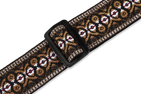 حزام جيتار Levy's Leathers M8HT-20 مقاس 2 بوصة من قماش الجاكار، بني in Kuwait