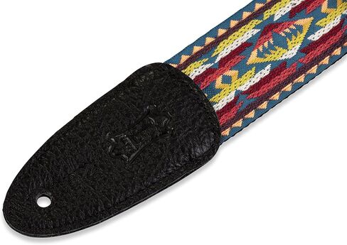 حزام جيتار Levy's Leathers M8HT-20 مقاس 2 بوصة من قماش الجاكار، بني in Kuwait