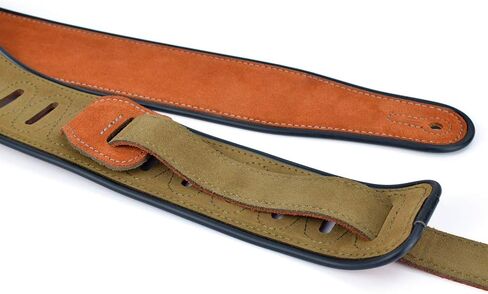 حزام جيتار جلدي من CLOUDMUSIC للجيتار الكهربائي والصوتي والكلاسيكي والباس (بني كلاسيكي) in Kuwait