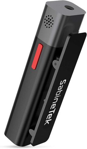 ساباين تيك ميكروفون لافالير لاسلكي من سمارت مايك بلس قابل لاعادة الشحن بتقنية البلوتوث بخاصية الغاء الضوضاء لاجهزة ايفون واندرويد وايباد وتسجيل الفيديو والمقابلات والتدريس والمدونات الصوتية (اسود) in Kuwait