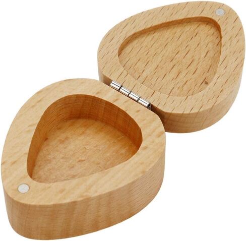 Geesatis Guitar Picks Holder Heart-Shaped Guitar Wooden Box Holder Storage Cases Picks Organizer, for Guitarist Musician Gift Birthday Gift, 1 Pcs in Saudi Arabia