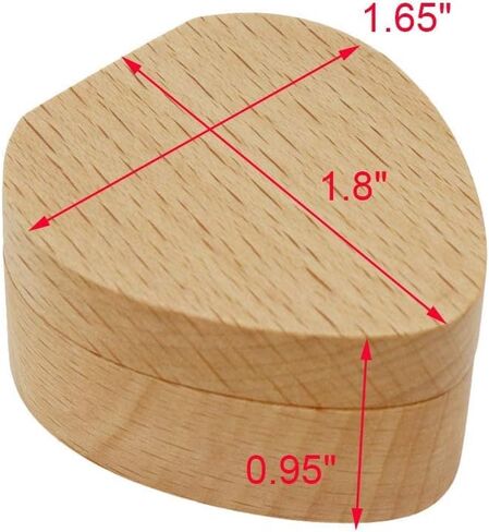 Geesatis Guitar Picks Holder Heart-Shaped Guitar Wooden Box Holder Storage Cases Picks Organizer, for Guitarist Musician Gift Birthday Gift, 1 Pcs in Saudi Arabia