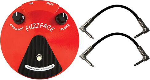 Dunlop JDF2 Fuzz Face Distortion Effects Pedal w/ Patch Cables in Saudi Arabia