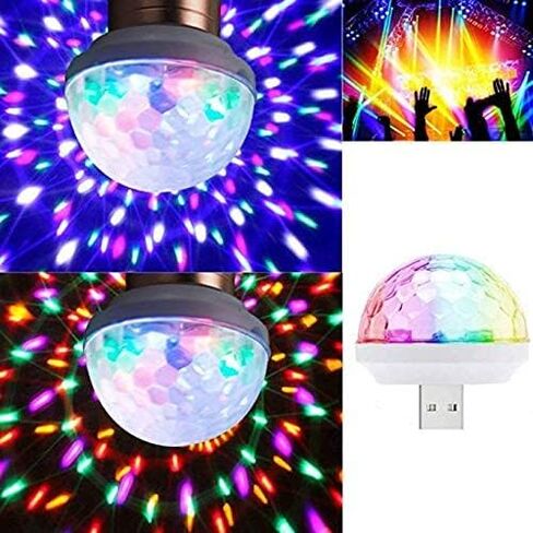 NARFIRE التحكم في الصوت USB مصباح LED صغير المرحلة ضوء K Gebao Music KTV الجو المنزلي كريستال ديسكو ضوء in Kuwait