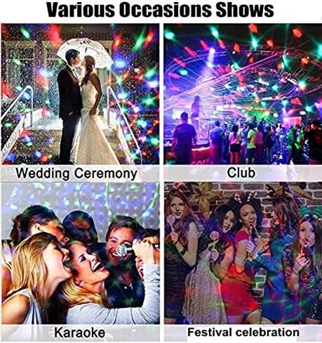 NARFIRE التحكم في الصوت USB مصباح LED صغير المرحلة ضوء K Gebao Music KTV الجو المنزلي كريستال ديسكو ضوء in Kuwait