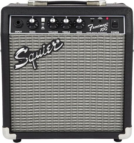 جيتار كهربائي Strat مقاس 24 بوصة من Fender Squier مع مكبر صوت Frontman 10G وحزام ولقطات - أبيض أوليمبي in Saudi Arabia