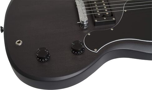 حزمة مشغل الجيتار الكهربائي Epiphone SG Junior مع حقيبة الحفلة والحزام وأعواد الجيتار والأمبير والحبل - باللون الأسود in Kuwait