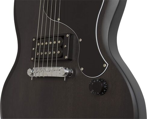 حزمة مشغل الجيتار الكهربائي Epiphone SG Junior مع حقيبة الحفلة والحزام وأعواد الجيتار والأمبير والحبل - باللون الأسود in Kuwait