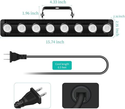 Wall Washer Lights 45W 8 LED RGBW Dimmable Stage Lights DMX Control Dj Lights Stage Lighting - for Indoor Disco Party Church Birthday Bar Wedding in Kuwait