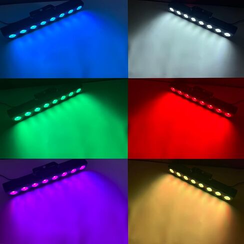 Wall Washer Lights 45W 8 LED RGBW Dimmable Stage Lights DMX Control Dj Lights Stage Lighting - for Indoor Disco Party Church Birthday Bar Wedding in Kuwait