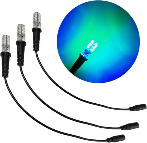 3 Pack Ocean Blue Green Special Effects led 12 Volts dc with Foam Wood mounting Cable Socket dc Barrel Connector for Themed environments Props Theatrical Scenery Water theming in Saudi Arabia