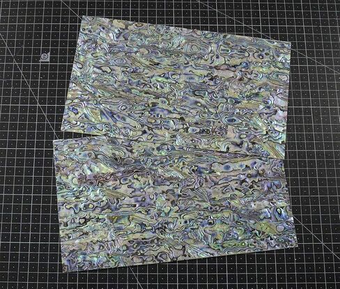 PAUA BLUE (1 pcs) abalone shell inlay veneer 9.5 x 5.5 x 0.006 inch in Saudi Arabia