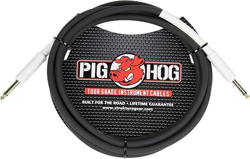 كابل أداة الجيتار Pig Hog PH6 عالي الأداء 8 مم 1/4 بوصة، 6 أقدام وPH10R عالي الأداء 8 مم 1/4 بوصة إلى 1/4 بوصة كابل أداة الجيتار ذو الزاوية اليمنى، 10 أقدام in Kuwait