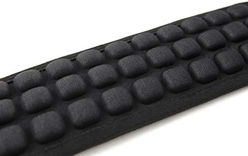 وسادة حزام الجيتار الإسفنجية من D'Addario Accessories - وسادة لحزام الجيتار - تخفف الانزعاج - تناسب أحزمة الجيتار - أسود، PW-FSP-1، كبير in Kuwait