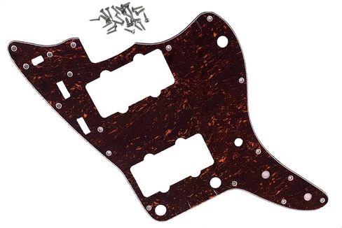 Dopro American Vintage Jazzmaster Guitar Pickguard Scratch Plate JM Pickguard with Screws for FD Vintage Jazzmaster Black 3 Ply (BWB) in Saudi Arabia