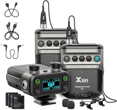 نظام ميكروفون Xvive U6 اللاسلكي لكاميرات DSLR والكاميرا الرقمية والهواتف الذكية in Saudi Arabia