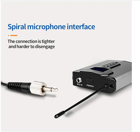 Depusheng نظام ميكروفون لاسلكي Lavalier ميكروفون مع بوديباك قابل لإعادة الشحن وجهاز استقبال هاتف صغير لاسلكي لكاميرات SLR in Kuwait