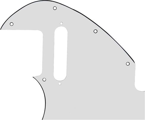 1Pcs Yootones Guitar Scratch Plate Thinline Tele Pickguard Compatible with 69 Telecaster Telecaster Thinline Re-issue Guitar Part (3Ply Black) in Kuwait