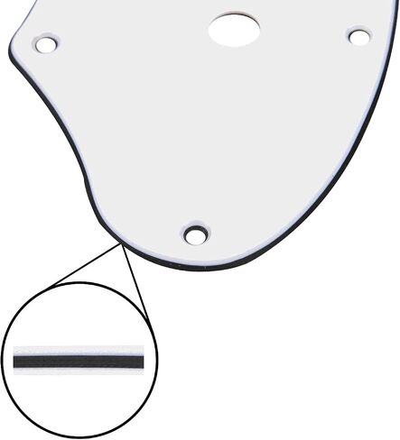 1Pcs Yootones Guitar Scratch Plate Thinline Tele Pickguard Compatible with 69 Telecaster Telecaster Thinline Re-issue Guitar Part (3Ply Black) in Kuwait