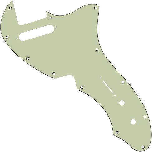 1Pcs Yootones Guitar Scratch Plate Thinline Tele Pickguard Compatible with 69 Telecaster Telecaster Thinline Re-issue Guitar Part (3Ply Black) in Kuwait
