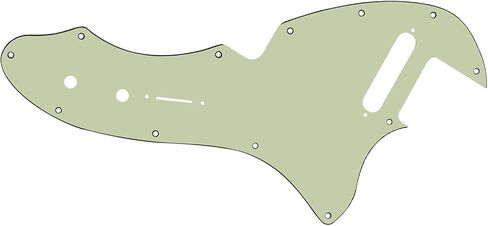 1Pcs Yootones Guitar Scratch Plate Thinline Tele Pickguard Compatible with 69 Telecaster Telecaster Thinline Re-issue Guitar Part (3Ply Black) in Kuwait