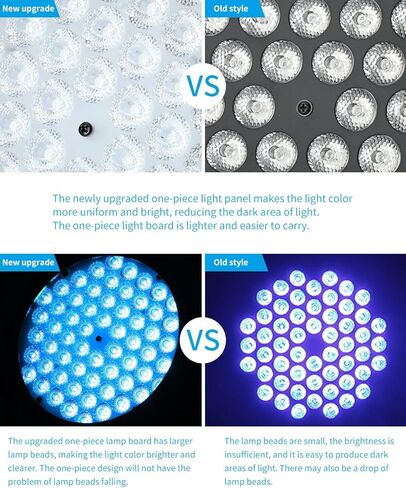 BETOPPER DJ Par Light 60 LED RGB 95W Slim Strobe Stage Wash Lighting Uplight DMX Disco Party Lights لحدث الكنيسة، عيد الميلاد، الزفاف، الأحداث المدرسية، DJ المحمول، عرض الموسيقى الحية وما إلى ذلك (4 حزم) in Kuwait