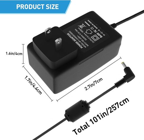 9.5V AC/DC Adapter for Casio Piano Keyboard： UL Listed Power Supply Charger for Casio Keyboard Power Cord AD-5 AD-5MU AD-5MR SA-46 WK-110 WK-220 LK-43 LK-100 LK-120 CTK-496 (8.2 Ft Long Cord) in Kuwait