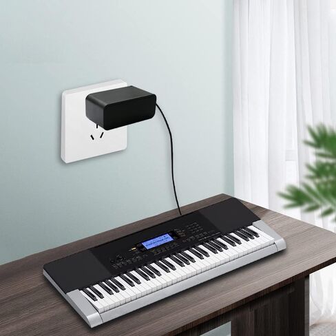 9.5V 1A AC/DC Power Supply Adapter for Casio Piano Keyboard, Charger Cable ADE95100LU/B SA-46 SA-47 SA76 SA-77 SA-78 CTK-2080 CTK-2550 CTK-3200 CTK-3500 LK-265 LK-280 CT-X700 CT-X800 CT-S300 in Kuwait