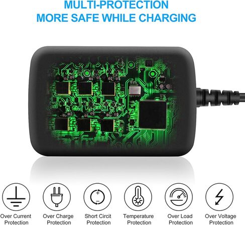 سلك طاقة 9 فولت مدرج في UL لرولاند PSB-1U PSB-120 ACB-120 ACF-120 ACK-120 ACI-120 VG-99 GT-10 AX-09 FA-06 شاحن لوحة مفاتيح البيانو الرقمي استبدال محول التيار المتردد 6.0 قدم إضافي طويل DC العرض بيرفيدي in Kuwait