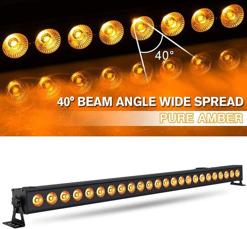 شريط ضوء غسيل المرحلة LED: 24LEDs 96W 4in1 RGBA DJ Light Bar DMX التحكم في الصوت المنشط التشغيل التلقائي Uplights للأحداث الموسيقى والرقص وحفلات الزفاف والعروض الحية وديكور الكنيسة وإضاءة المسرح in Kuwait