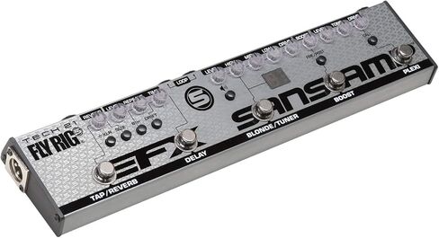 Tech 21 FL5-V2 Fly Rig 5 V2 Multi-Effects Pedal XLR Output Bundle w/ 2x Strukture S6P48 Woven Right Angle Patch Cables, 12x Fender Picks and Liquid Audio Polishing Cloth in Saudi Arabia