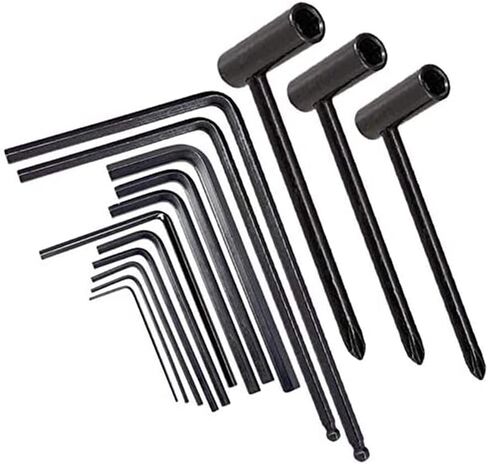 Vanki 14 قطعة/المجموعة الغيتار عرافة وجع مجموعة الأنابيب 7 مللي متر/8 مللي متر/6.35 مللي متر + 4 مللي متر/5 مللي متر الكرة نهاية الجمالون قضيب أداة مفتاح الربط تناسب معظم الغيتار الرقبة جسر المسمار ضبط in Kuwait