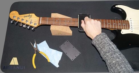 ARRANUI Guitar Work Mat and Neck Rest Support Cradle - Workbench Mat and Guitar Rack - Guitar Cleaning Kit For Repair and Maintenance – Complete with Guitar Accessories - String Cleaner Tool in Saudi Arabia