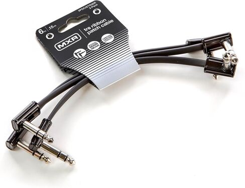 كابل توصيل JIM DUNLOP MXR Ribbon TRS بطول 6 بوصات | 15 سم - 3 حزم، زاوية قائمة 1/4 بوصة (3PDCISTR06R) in Saudi Arabia