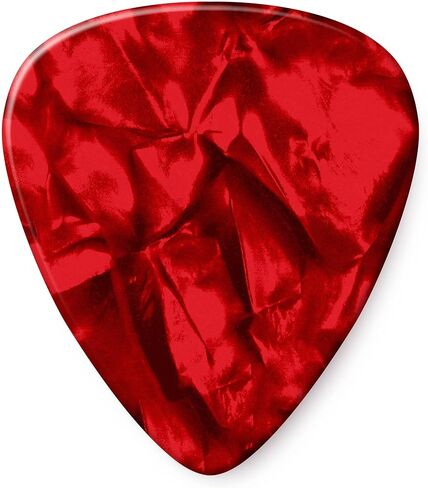 JIM DUNLOP Classic Celluloid Red Pearloid Guitar Picks, Heavy, 12 Pack in Saudi Arabia