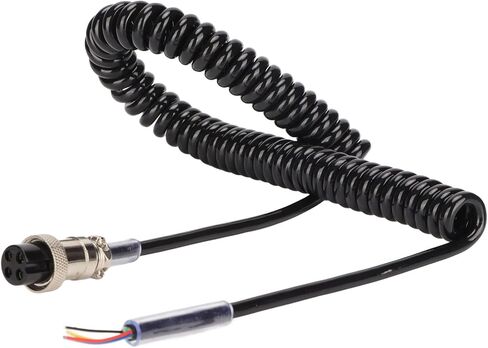 GOWENIC CB/HAM Radio Microphone Cable Replacement, Handy Extension Microphone Cord with Prewired 4 Pin Connector, Radio Transceiver Equipment Microphone Reinforced Cable, Extendable 180cm/70.8in in Saudi Arabia