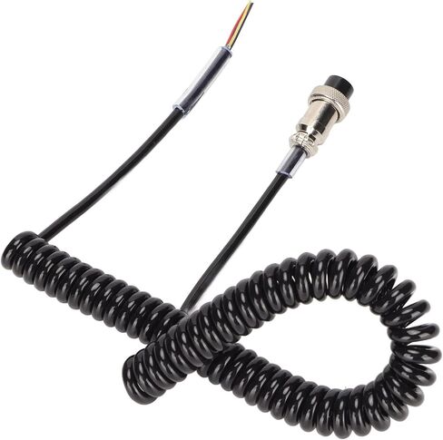 GOWENIC CB/HAM Radio Microphone Cable Replacement, Handy Extension Microphone Cord with Prewired 4 Pin Connector, Radio Transceiver Equipment Microphone Reinforced Cable, Extendable 180cm/70.8in in Saudi Arabia