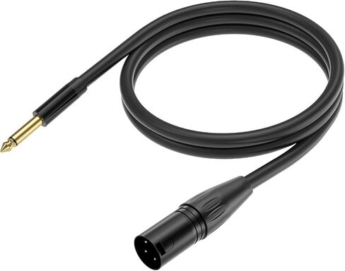 Yinker XLR to 3.5mm - 10ft/1pack, 1/8 Inch TRS to XLR Female Balanced Stereo Microphone Cable 1/8 to XLR Mic Cord in Kuwait