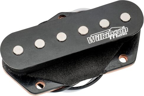 Wilkinson M Series WOV Classical Vintage Style Alnico 5 Guitar Tele Single Coil Bridge Pickup for Telecaster Electric Guitar, Black in Saudi Arabia