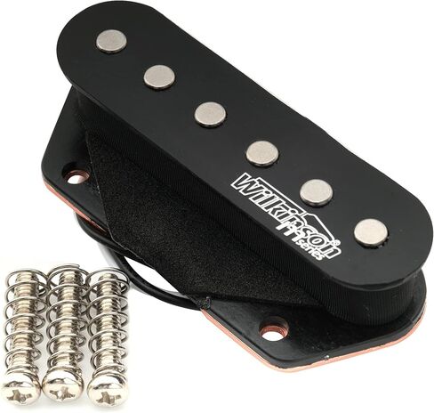 Wilkinson M Series WOV Classical Vintage Style Alnico 5 Guitar Tele Single Coil Bridge Pickup for Telecaster Electric Guitar, Black in Saudi Arabia