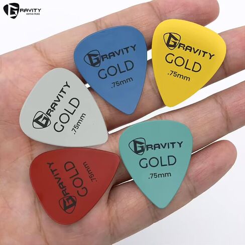 Gravity Gold Series Guitar Picks - Perfect For Beginners & Professionals | Pack of 4 in Saudi Arabia