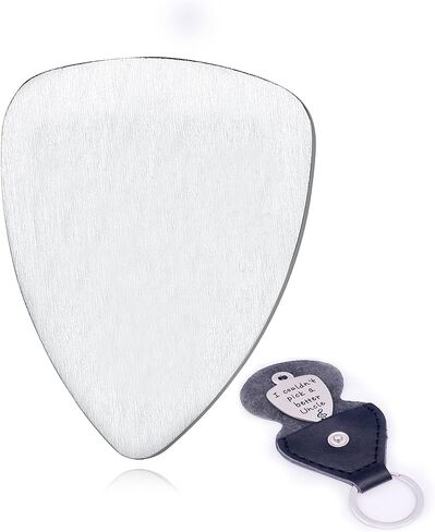 Guitar picks stainless steel picks lettering guitar picks for electro-acoustic guitar mediator bass guitar rock picks (I couldn't pick a better Friend) in Saudi Arabia