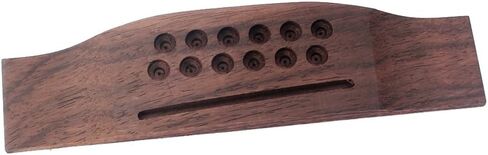 Healifty 12 Strings Guitar Bridge Tailpiece Bridge Saddle Rosewood for Folk Acoustic Guitar Replacement Parts Accessories in Saudi Arabia